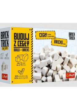 Brick Trick - Buduj z cegły białe 70 sztuk TREFL