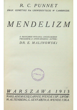Mendelizm 1913 r.