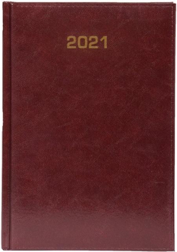 Kalendarz 2021 Tygodniowy A4 Baladek bordo ANIEW