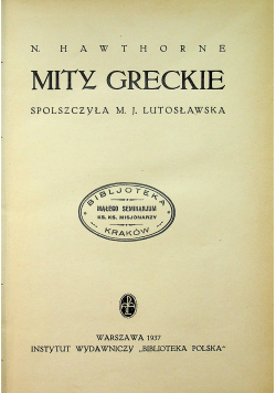 Mity greckie 1937 r.