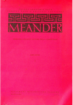 Meander Rok XXVIII
