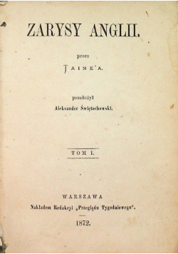 Zarysy Anglii 1872 r.