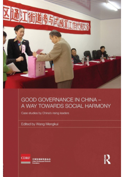 Good Governance in China - A Way Towards Social Harmony