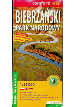 Biebrzański Park Narodowy laminowana mapa turystyczna