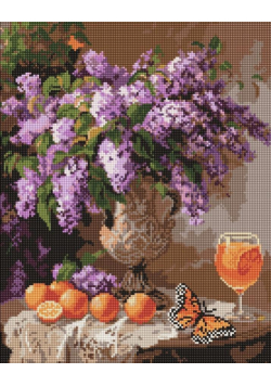 Diamentowa mozaika - Lawendowy aromat 40x50cm