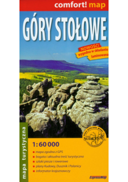 Góry Stołowe, mapa turystyczna 1:60 000