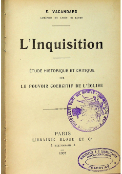 L Inguisition 1907 r.