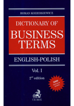 Dictionary of Business terms english-polish, vol.1