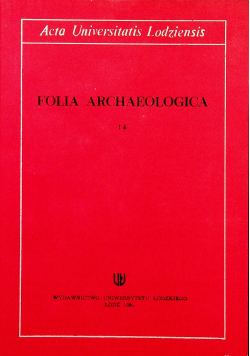 Folia archaeologica 14