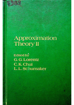 Approzimation Theory II