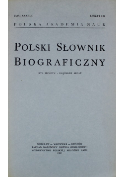 Polski Słownik Biograficzny  Zeszyt 199