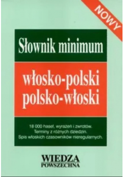 Słownik minimum włosko-polski polsko-włoski nowy