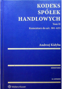 Kodeks spółek handlowych Komentarz Tom 2