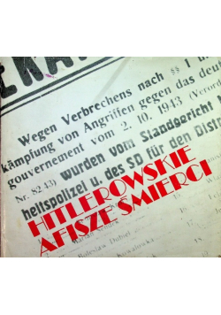 Hitlerowskie afisze śmierci