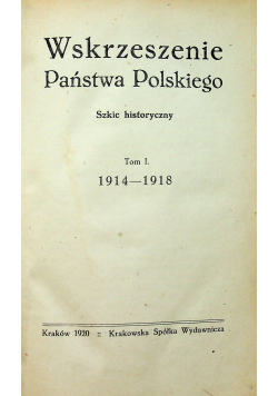 Wskrzeszanie Państwa polskiego Tom I 1920 r.