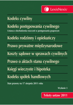 Kodeks cywilny Kodeks postępowania cywilnego. Kodeks rodzinny i opiekuńczy Prawo prywatne międzynarodowe Koszty sądowe w sprawach cywilnych Prawo o aktach stanu cywilnego Księgi wieczyste i hipoteka Kodeks spółek handlowych