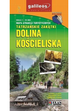 Mapa atrakcji tur. - Dolina Kościeliska 1: 20 000
