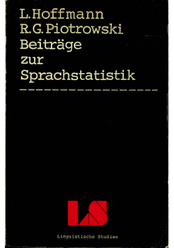 Beitrage zur Sprachstatistik