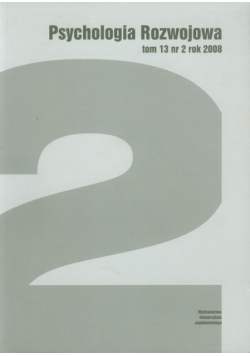 Psychologia Rozwojowa tom 13 2/2008
