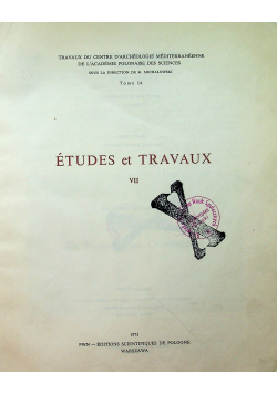 Etudes et Travaux  Tom 14 Studia i Prace VII