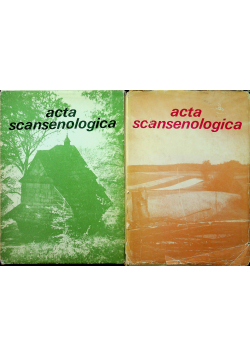 Acta scansenologica Tom I i II