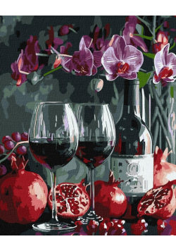 Malowanie po numerach - Kwitnąca orchidea 40x50cm