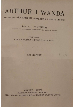 Arthur i Wanda Tom I 1928 r.