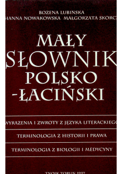 Mały słownik polsko łaciński