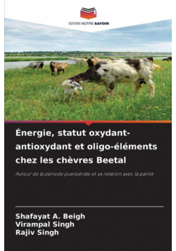Énergie, statut oxydant-antioxydant et oligo-éléments chez les chèvres Beetal
