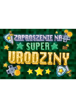 Zaproszenie Urodziny Zay Mini (10szt)