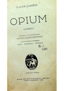 Opium 1919 r.