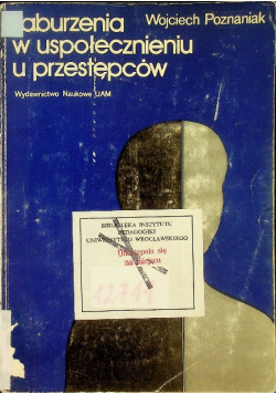 Zaburzenia w uspołecznieniu u przestępców