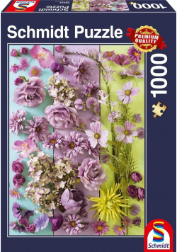 Puzzle PQ 1000 Fioletowe kwiaty G3
