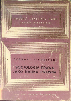 Socjologia prawa jako nauka prawna