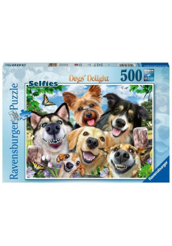 Puzzle 500 Uśmiechnięte selfie psów