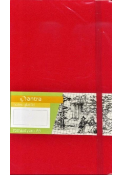 Notes A5 Romantyzm gładki czerwony