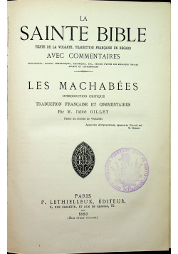La sainte bible 1880 r