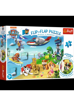 Puzzle 36 z okienkiem - Paw Patrol wakacje TREFL
