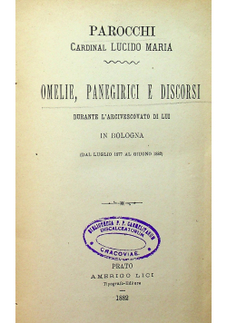 Omelie panegirci e discorsi 1882 r.