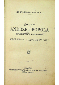 Święty Andrzej Bobola 1937 r