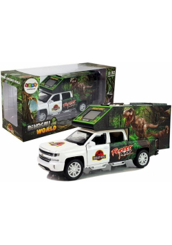Camper z dinozaurami biały