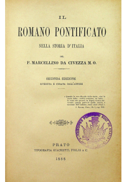 Il Romano Pontificato 1888 r