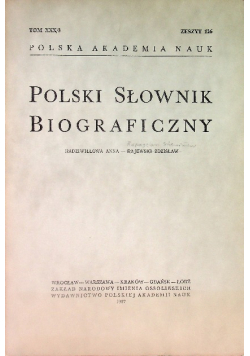 Polski słownik biograficzny Zeszyt 126