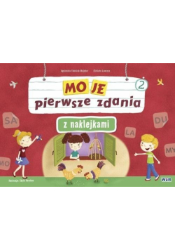 Moje pierwsze zdania z naklejkami wielokrotnego użytku zeszyt 2