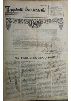 Tygodnik Warszawski 30 numerów 1948 r.