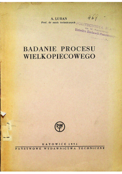 Badania procesu wielkopiecowego