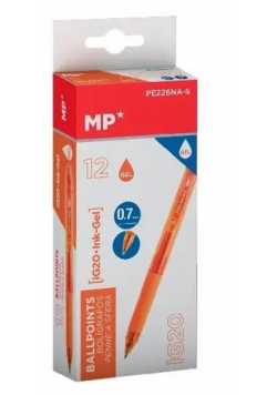 Długopis żelowy pomarańczowy (12szt)