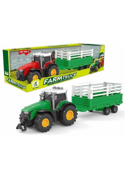 Traktor z przyczepą światło dźwięk MIX