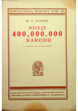 Dzieje 400 000 000 narodu ok 1938 r.