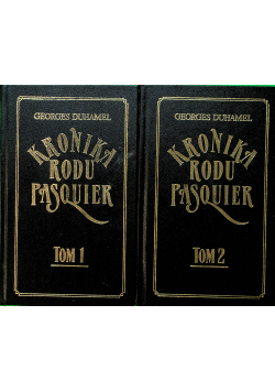 Kronika rodu Pasquier 2 tomy